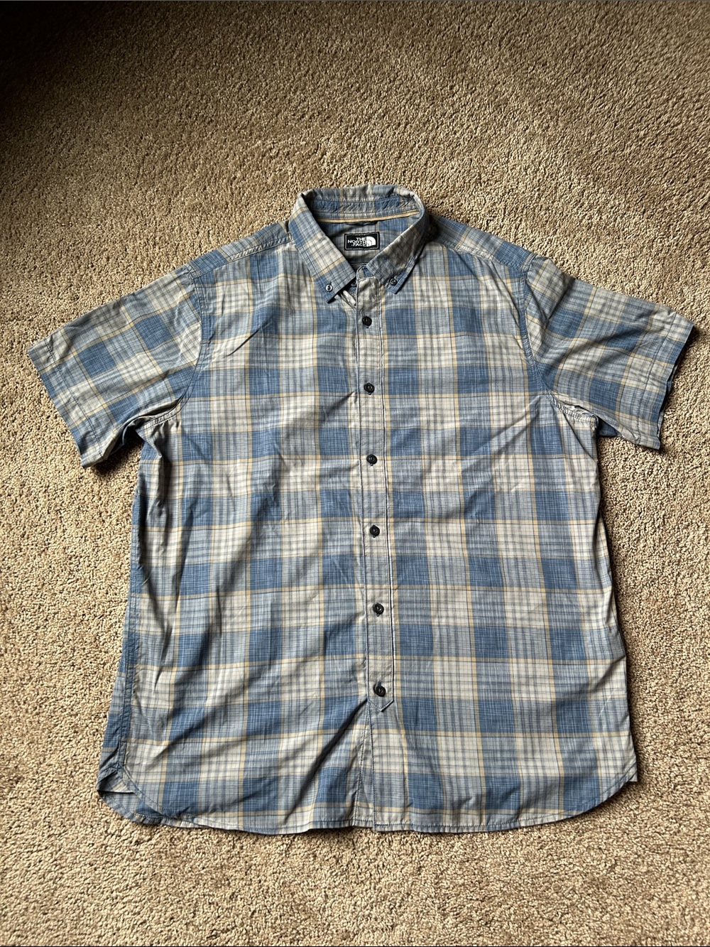 The North Face Blue & Gray Plaid Short-Sleeve Shirt - Picture 2 of 5